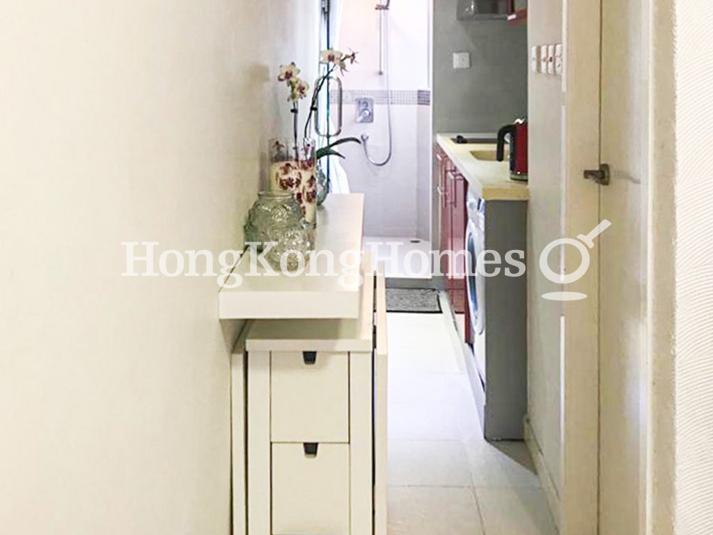 Corridor to Kitchen and Shower Stall