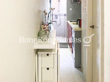 Corridor to Kitchen and Shower Stall